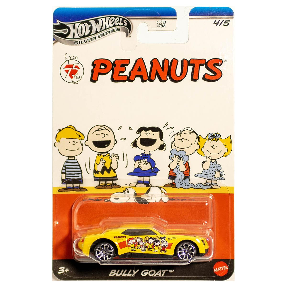 75 Years Die Cast Hot Wheels x Peanuts Collectible Cars: Bully Goat