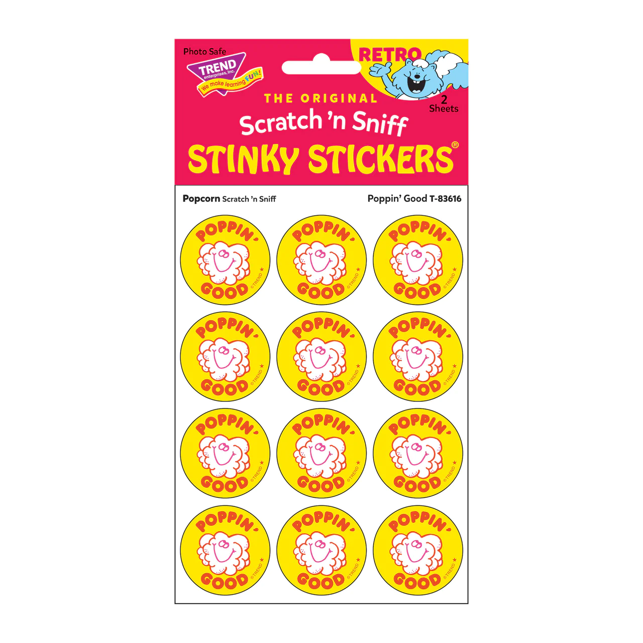 Retro Scratch and Sniff Stinky Stickers- Available in Different Scents