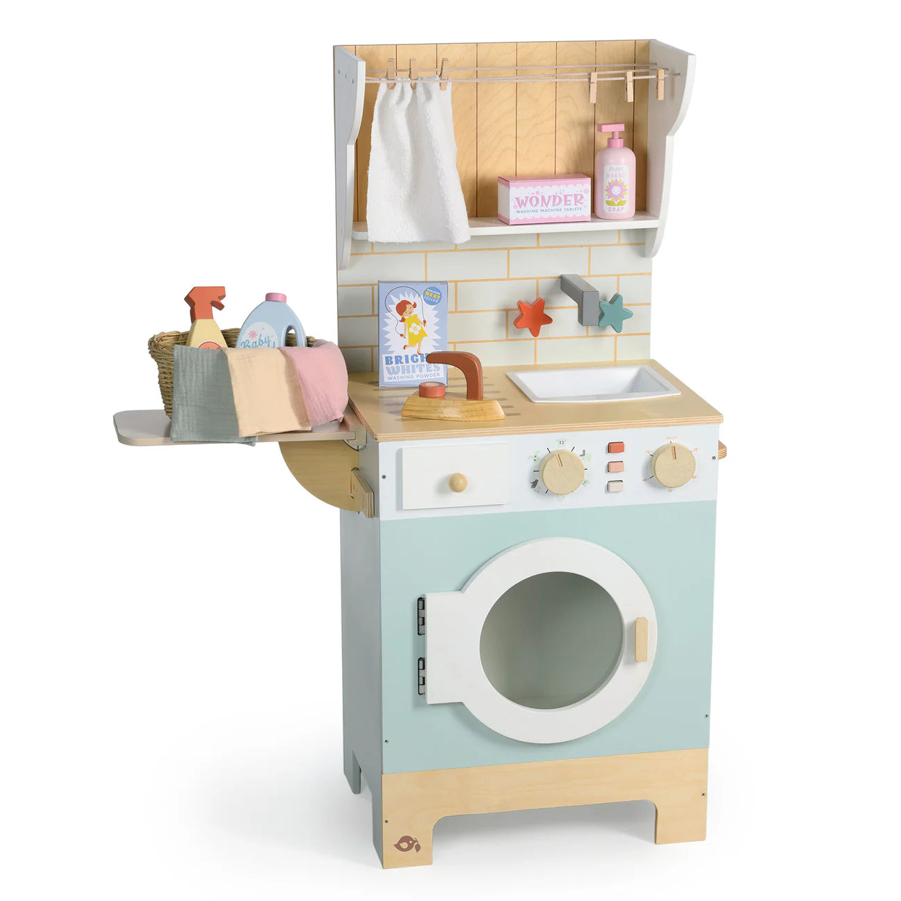 Wooden Laundrette Set