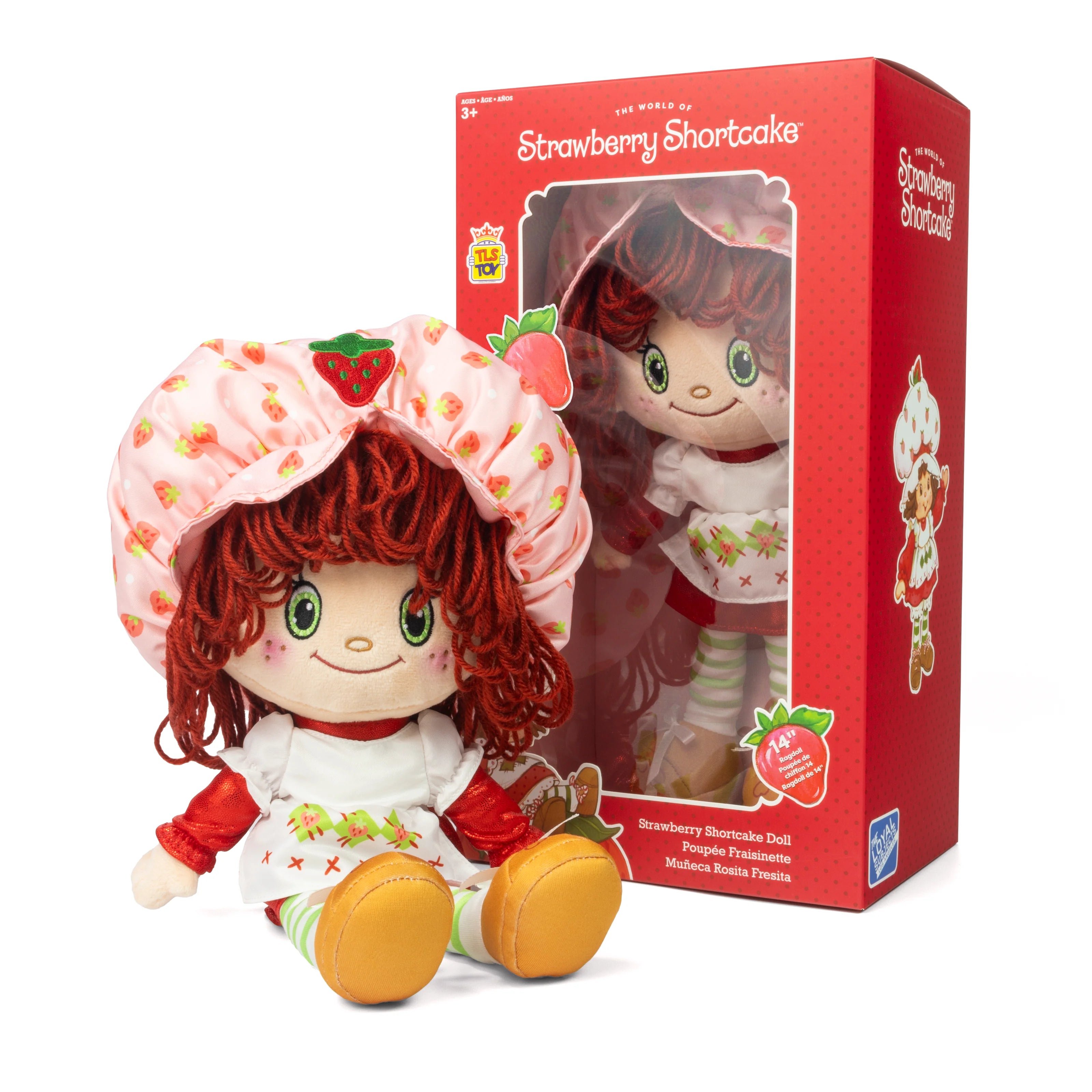 Retro Strawberry Shortcake Rag Doll - 14"