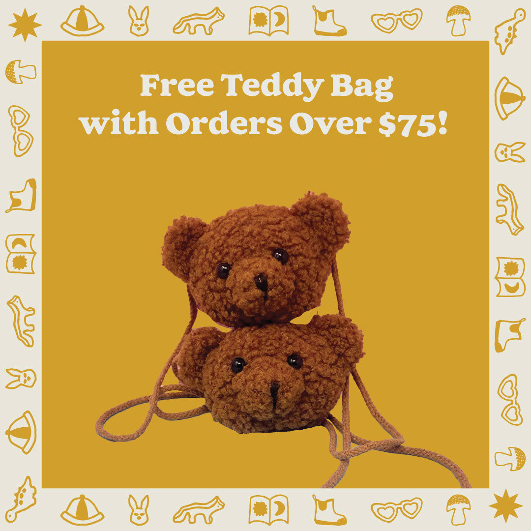 Free Teddy Bear Bag- Brown