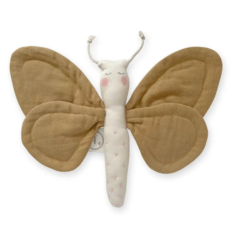Organic Cotton Sensory Toy Butterfly- Honey