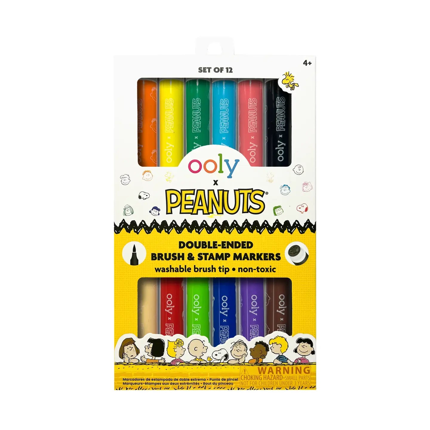 NEW OOLY X Peanuts: Double-Ended Brush & Stamp Markers