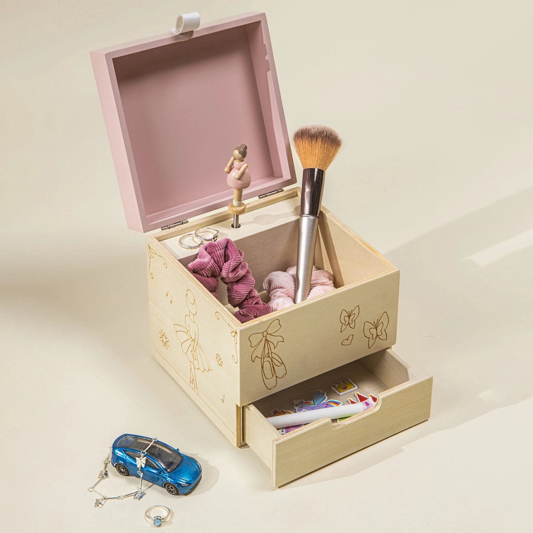 Wooden Musical Souvenir Box - Ballerina