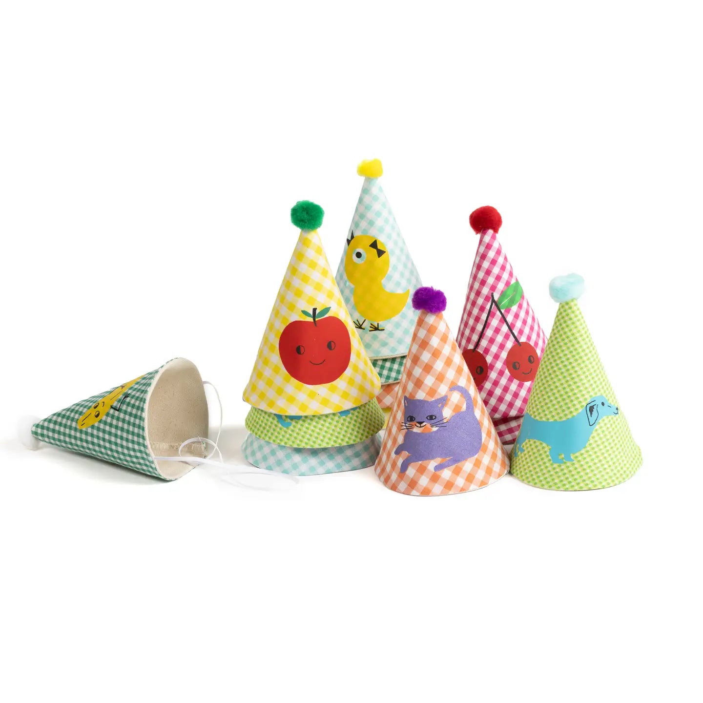 Handmade Gingham Party Birthday Hat - Available in 5 Styles!