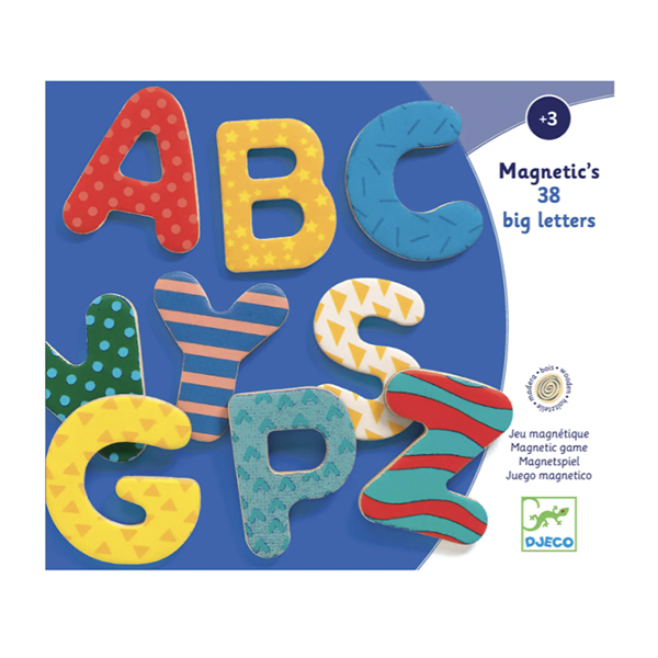 Wooden Magnets- 38 Big Letters