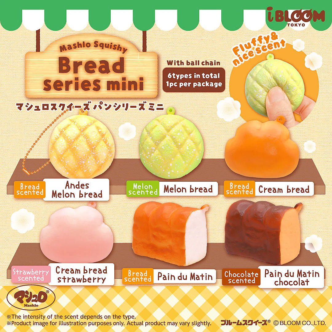 Japanese Blind Box - Squishy Scented Bread Mini Keychain