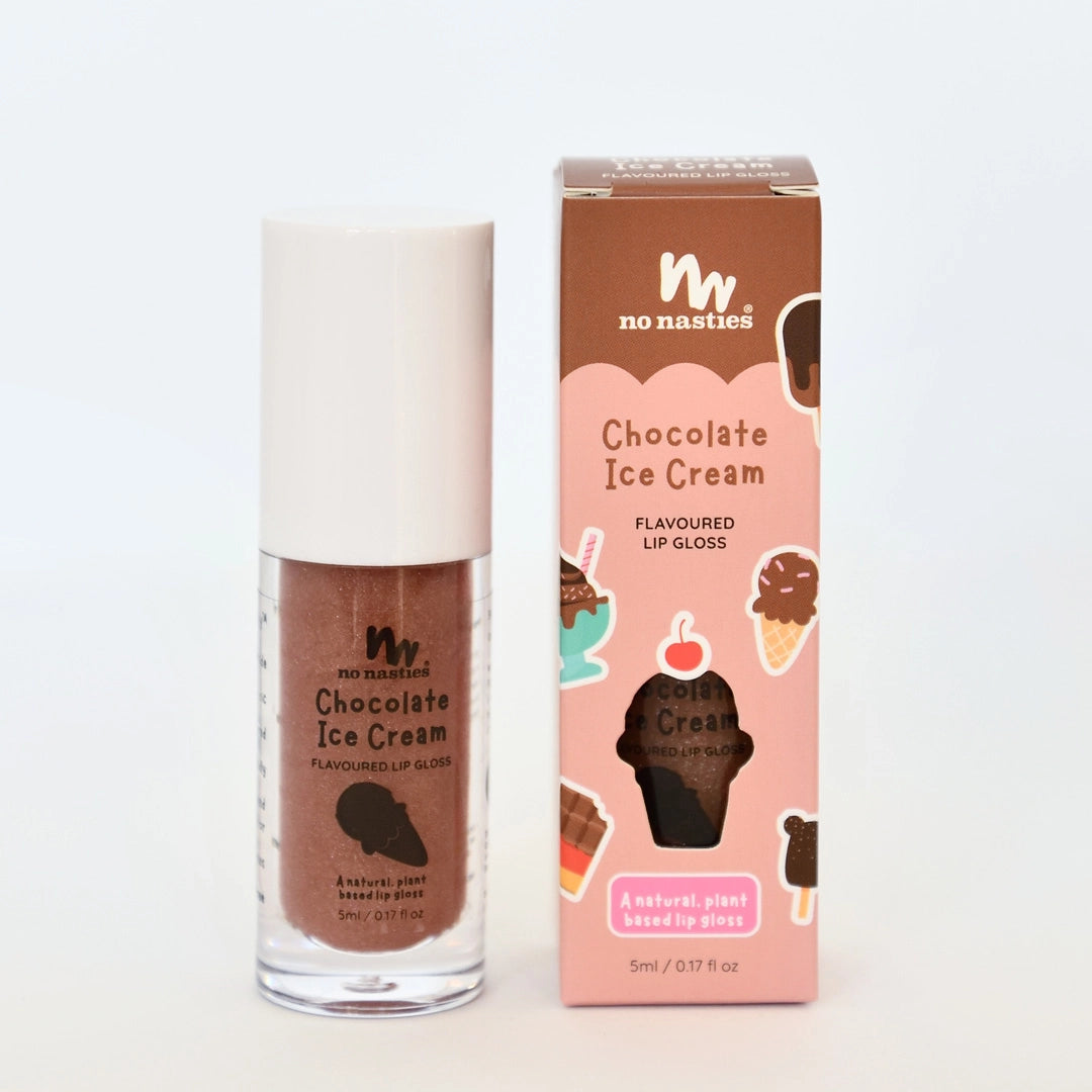 NEW Natural Kids Lip Gloss- Chocolate