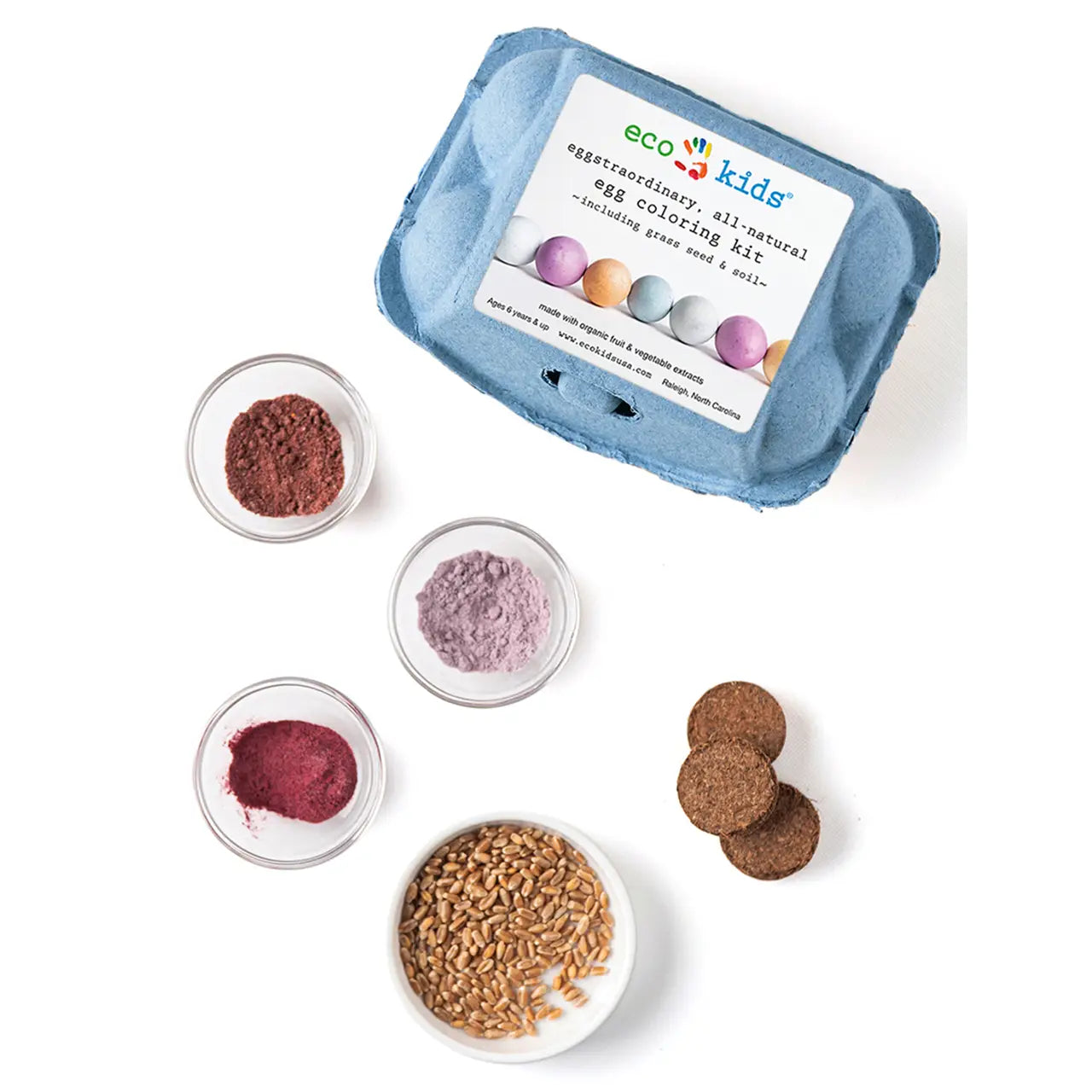 Eco Friendly Egg Coloring & Seed Growing Kit