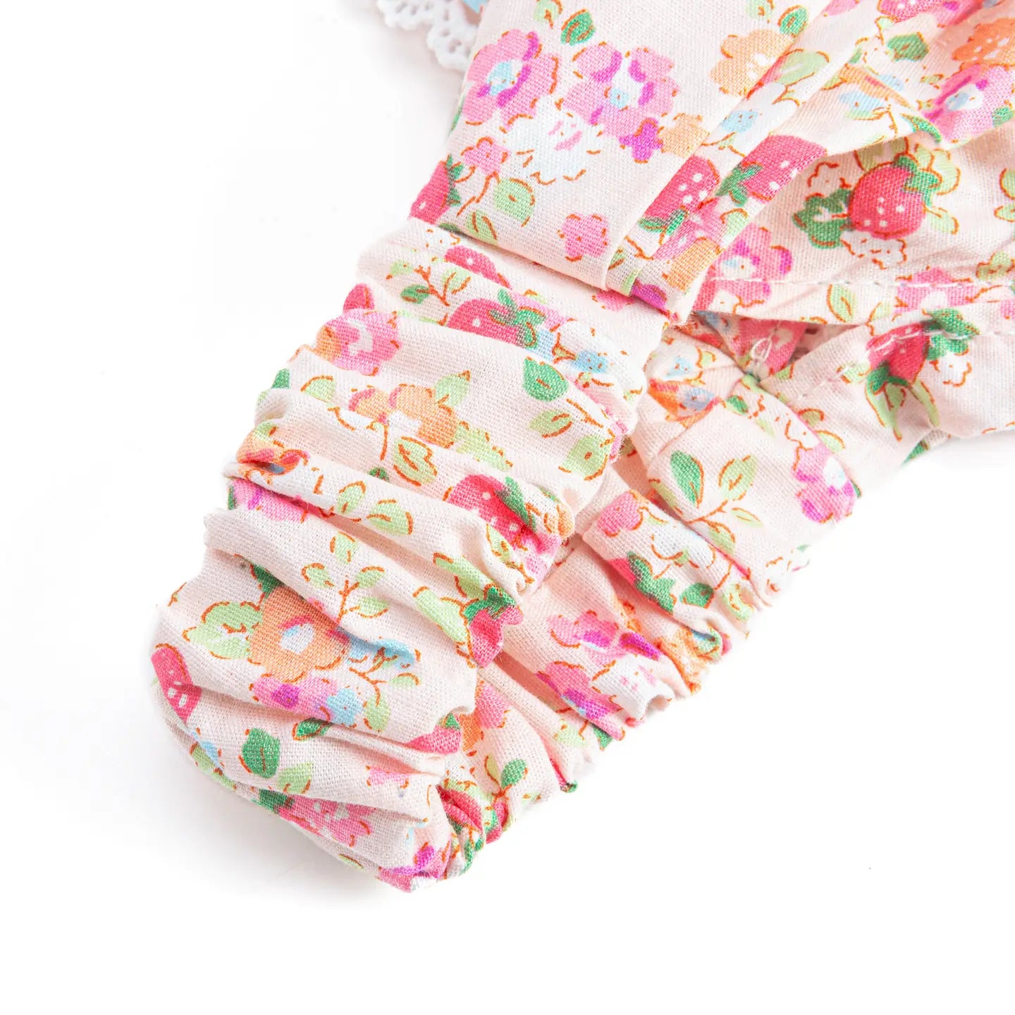 Bandana Hair Scarf Headband- Strawberry Print Pink