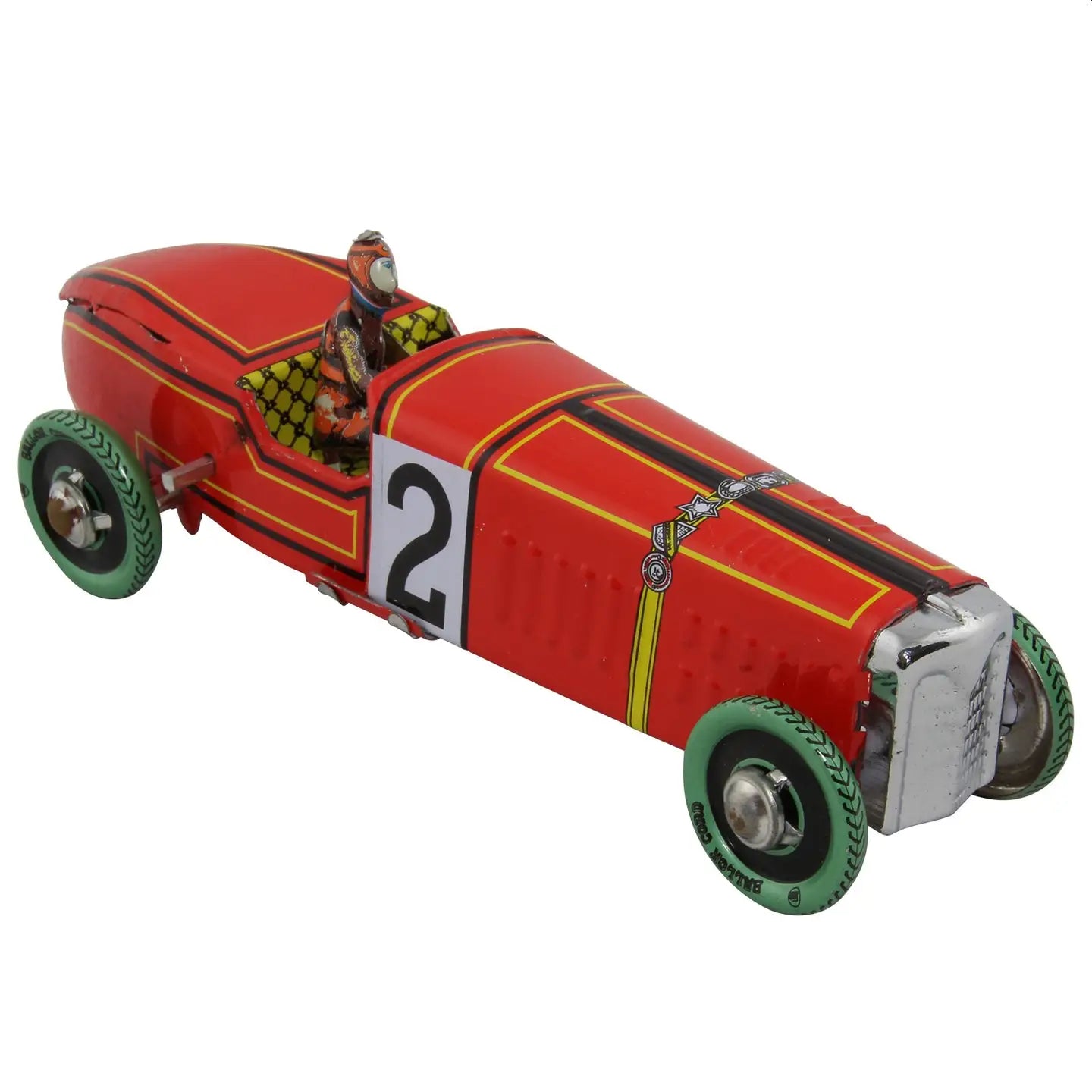 Retro Racing Car Tin Toy