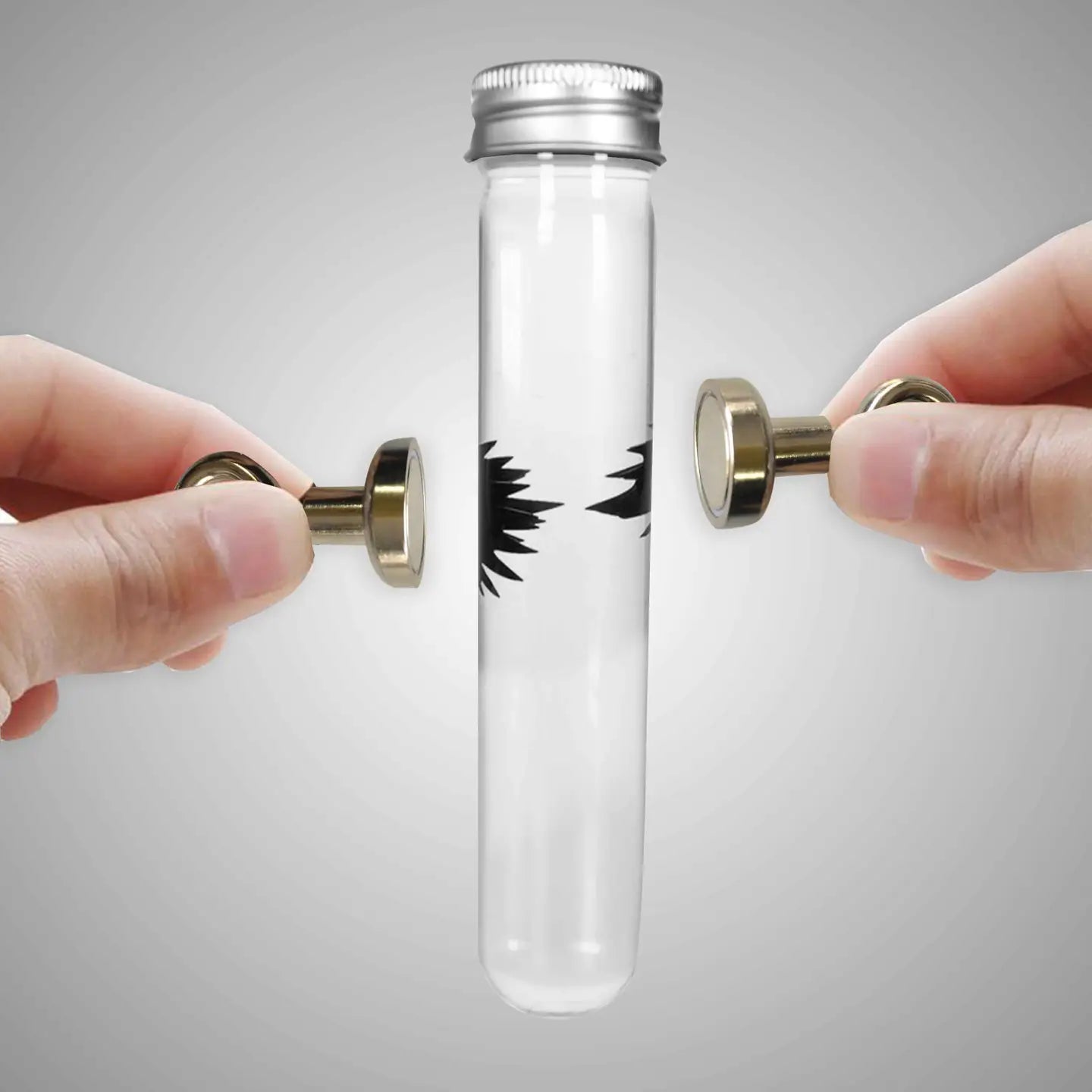 Ferromagnetic Fluid in Scientific Test Tube