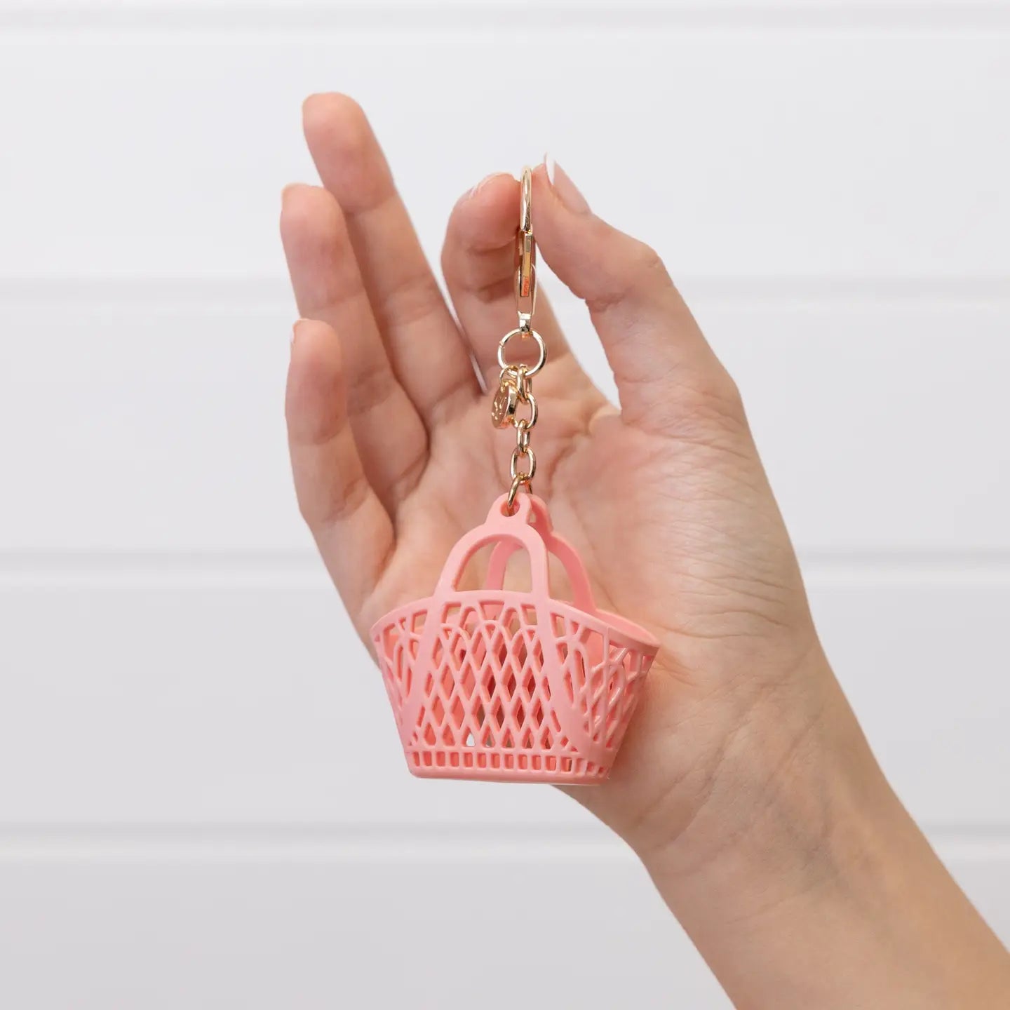 Retro Jelly Bag Keychain- Peach