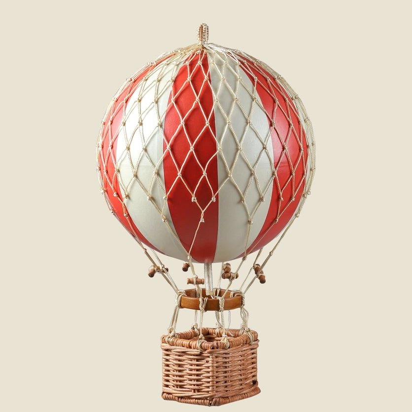 NEW Hot Air Balloon Floating Hanging Mobile- 8" Red Stripe