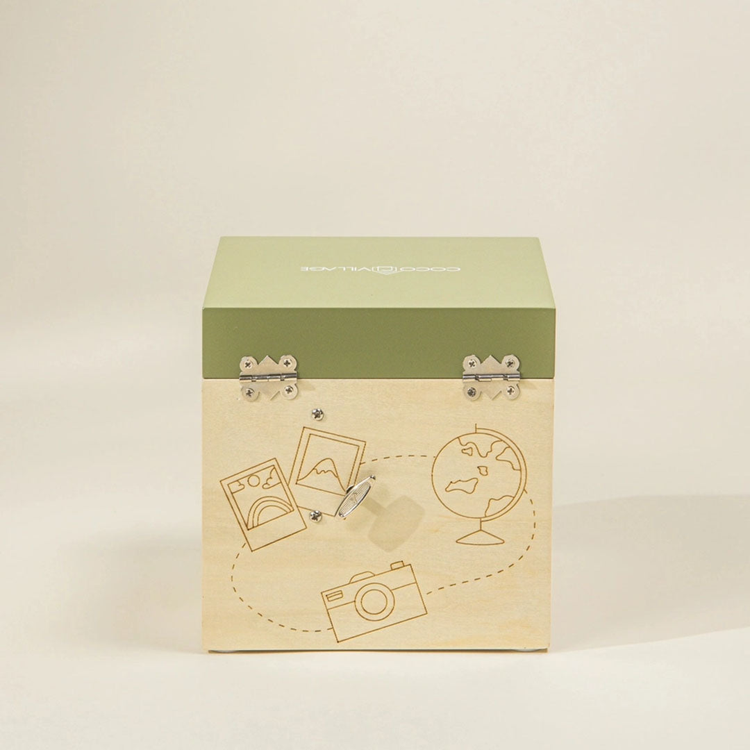Wooden Musical Souvenir Box - Travel