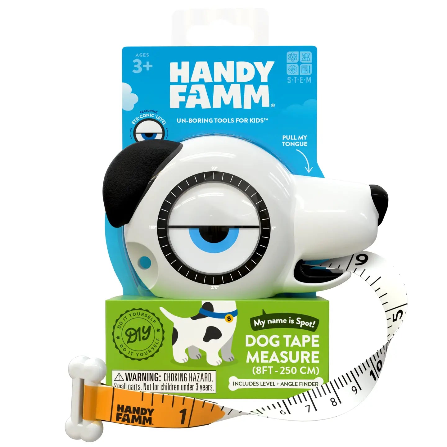 Stem Measuring Tape 4-in-1 Tool : White Puppy