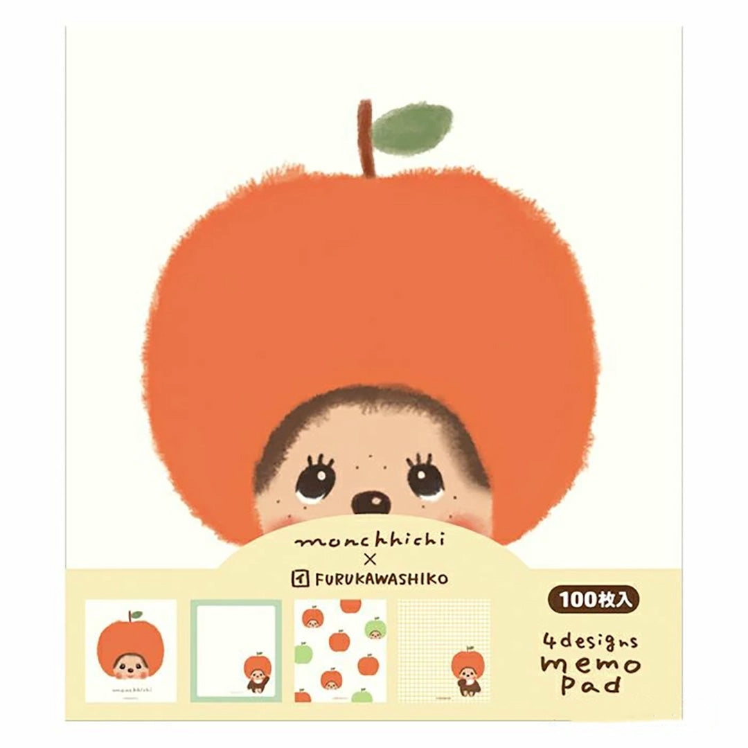 Monchichi Memo Pad - Apple