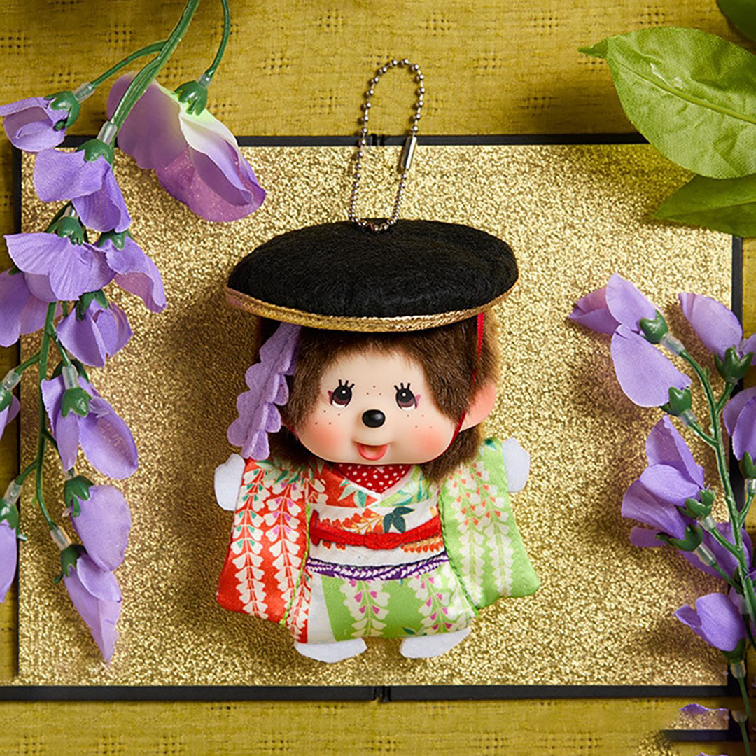 NEW Limited Monchhichi Series- Kabuki Fujimusume Keychain