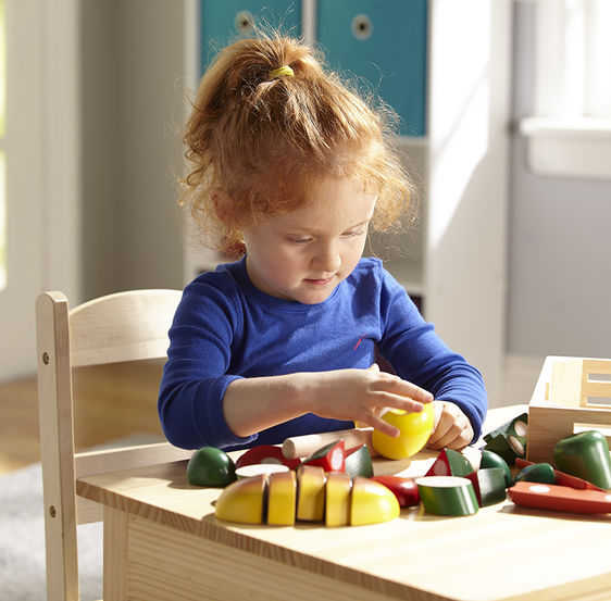 Wooden Cutting Food Set