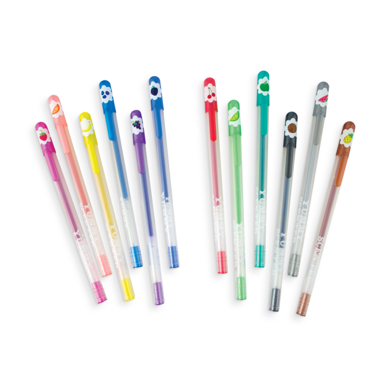 Yummy Yummy Scented Glitter Pens- Set of 12