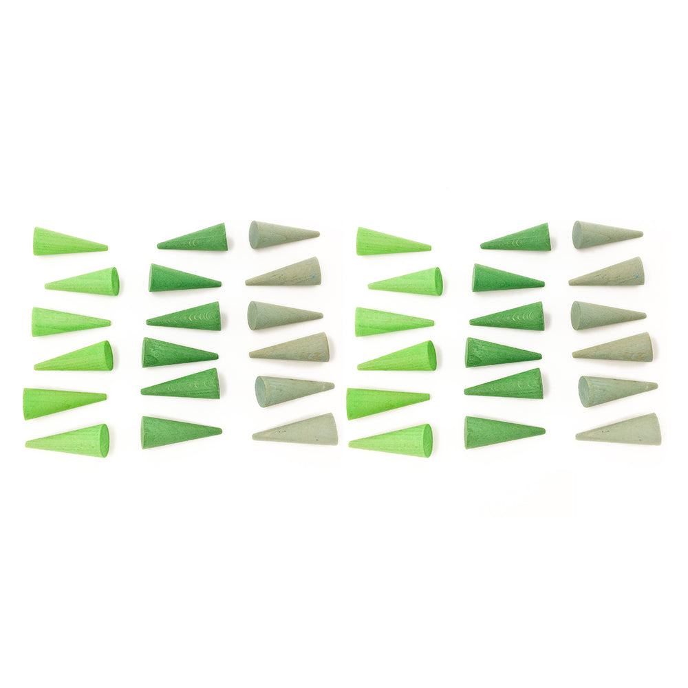 Mandala Small Green Cones Set