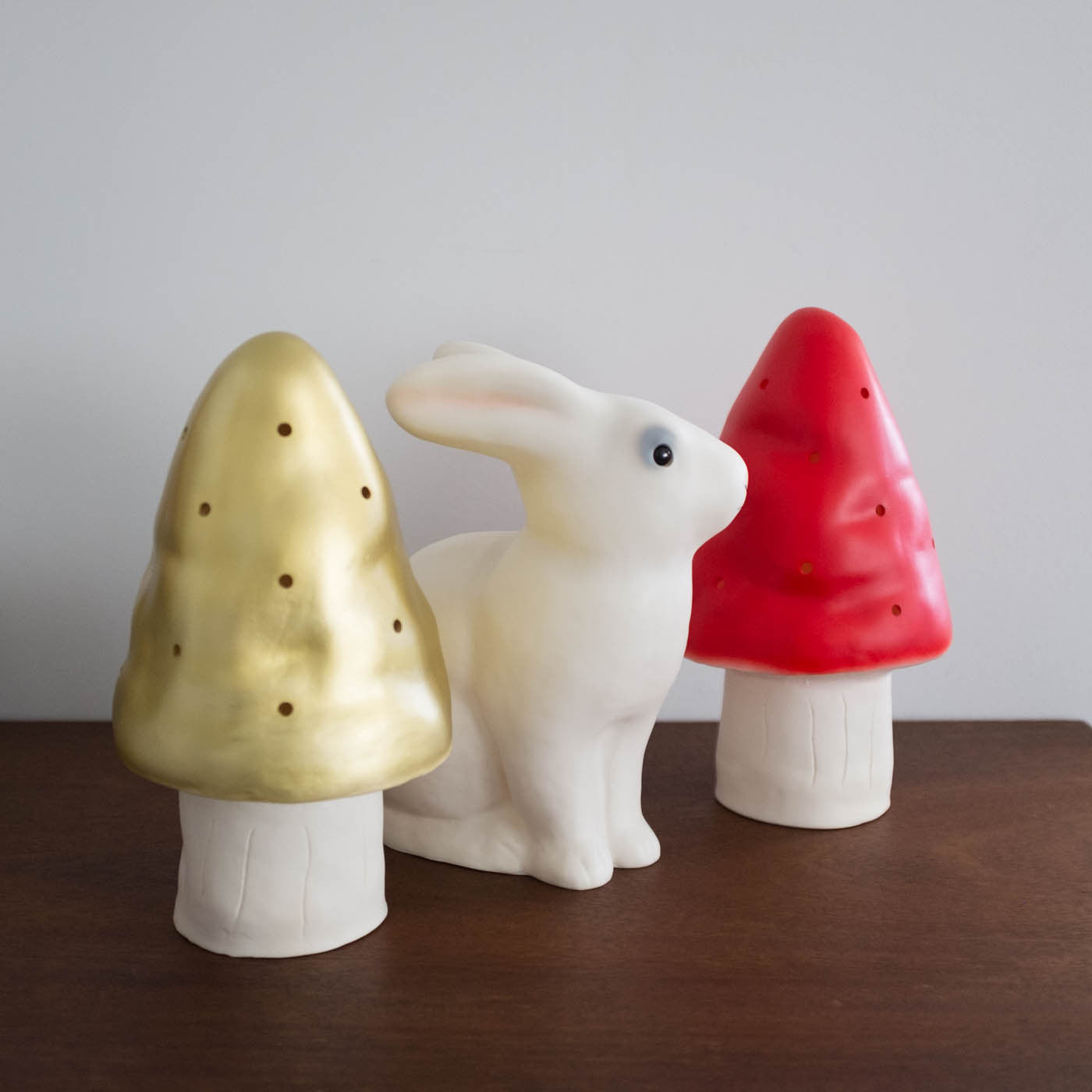 NEW Mushroom Woodland Lamp- Red