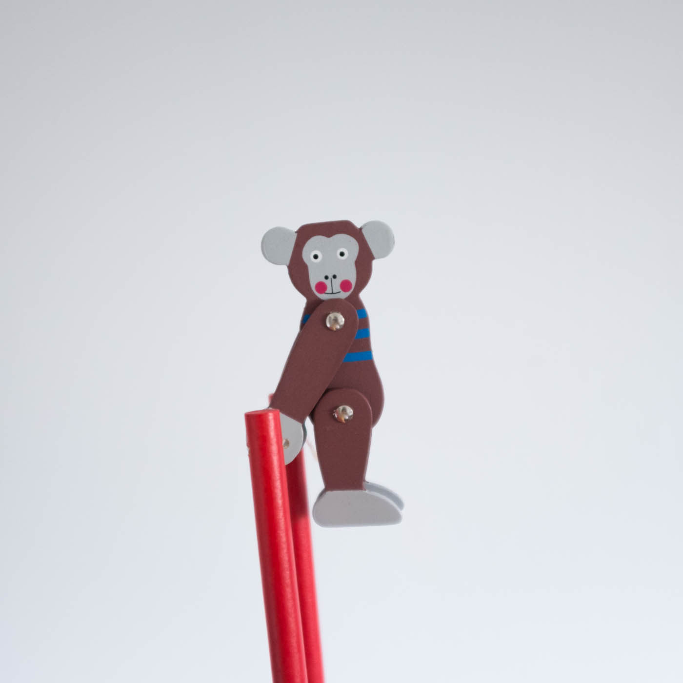 Trapeze Monkey Wooden Toy