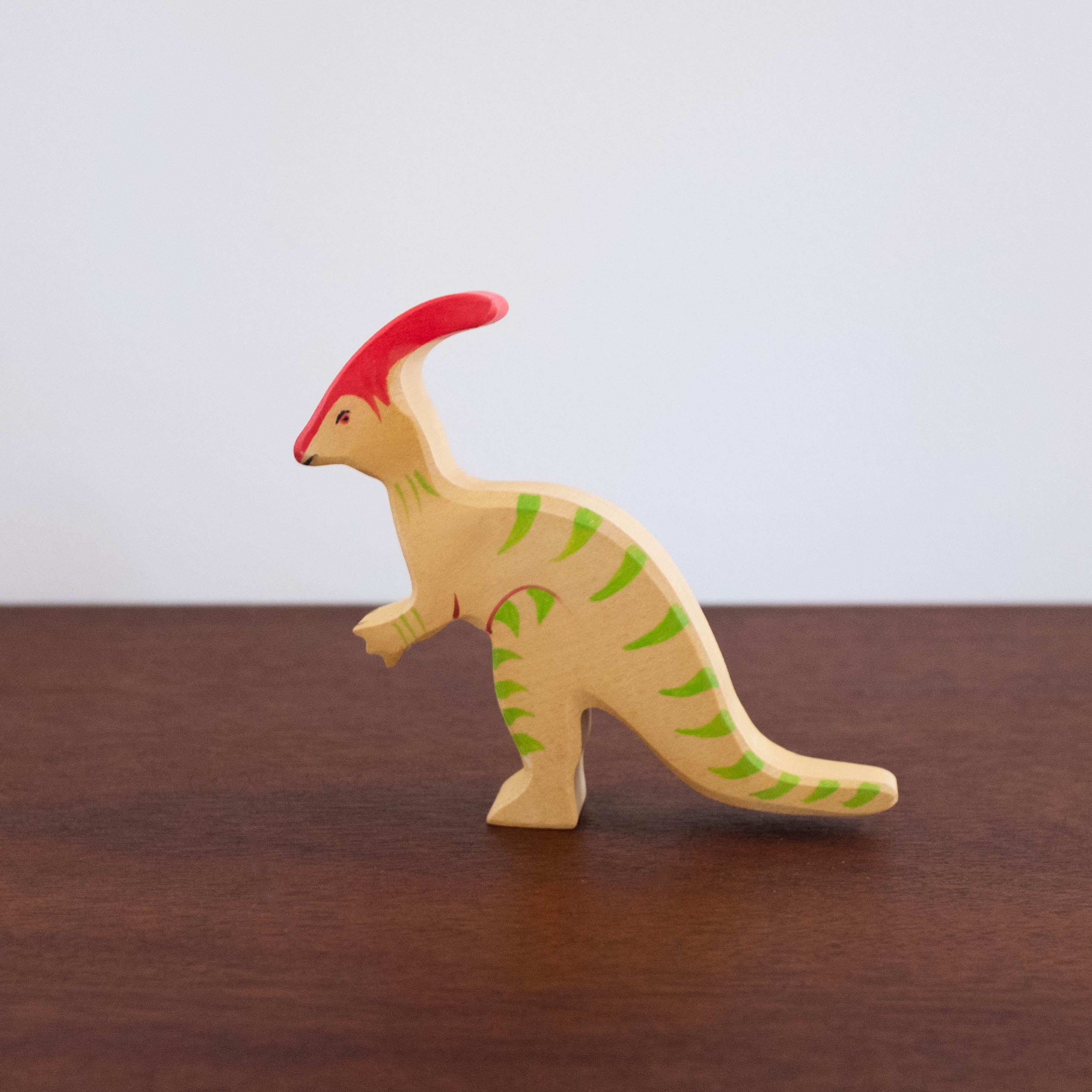 Holztiger Parasaurolophus Dinosaur