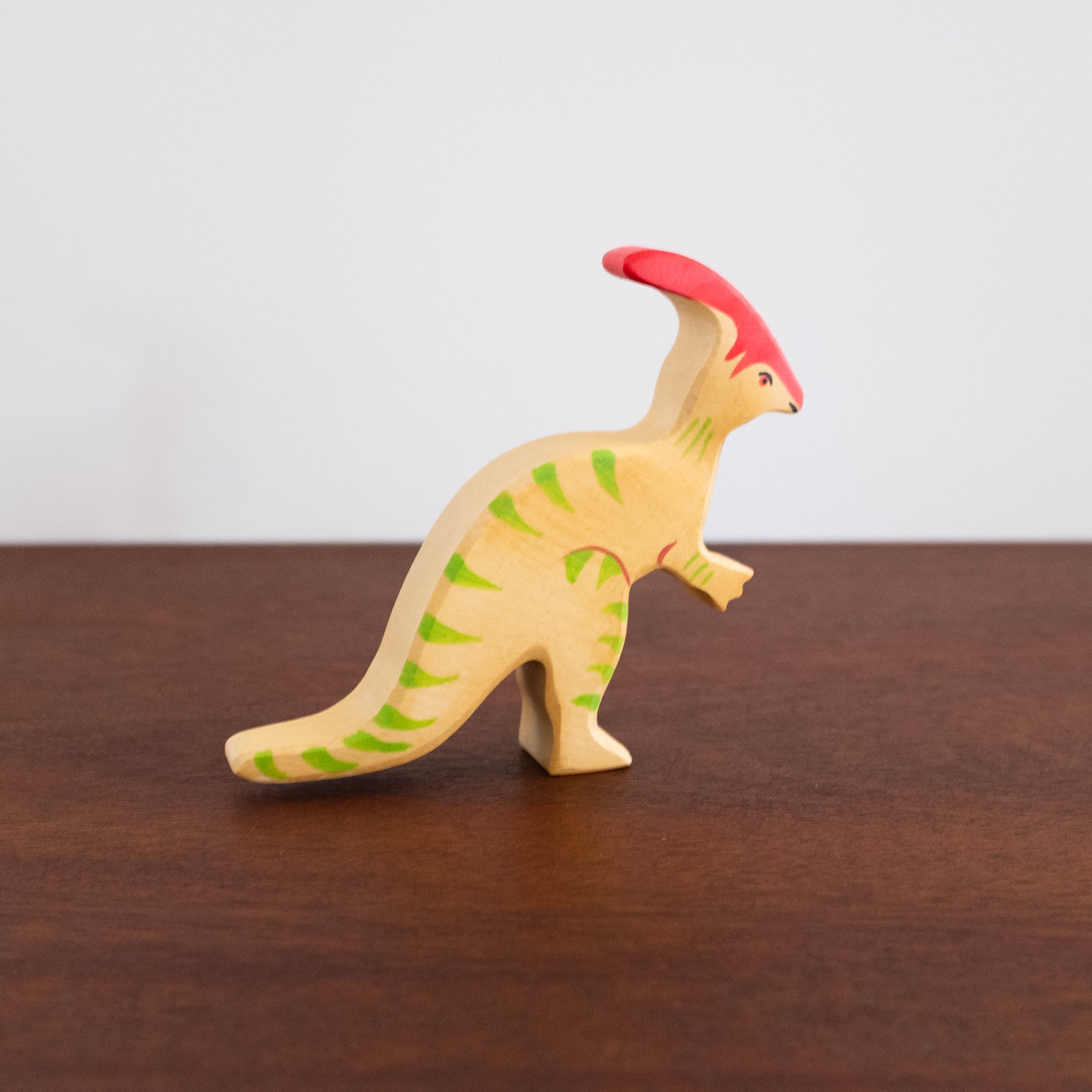 Holztiger Parasaurolophus Dinosaur