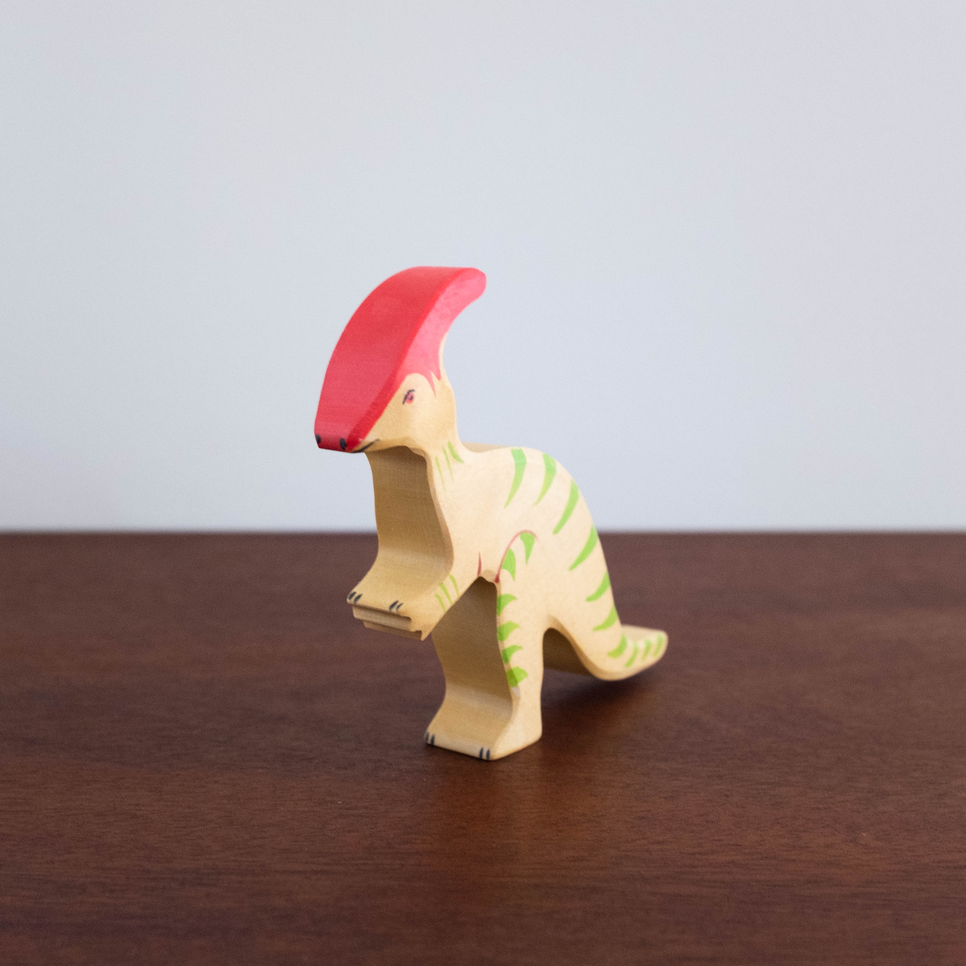 Holztiger Parasaurolophus Dinosaur
