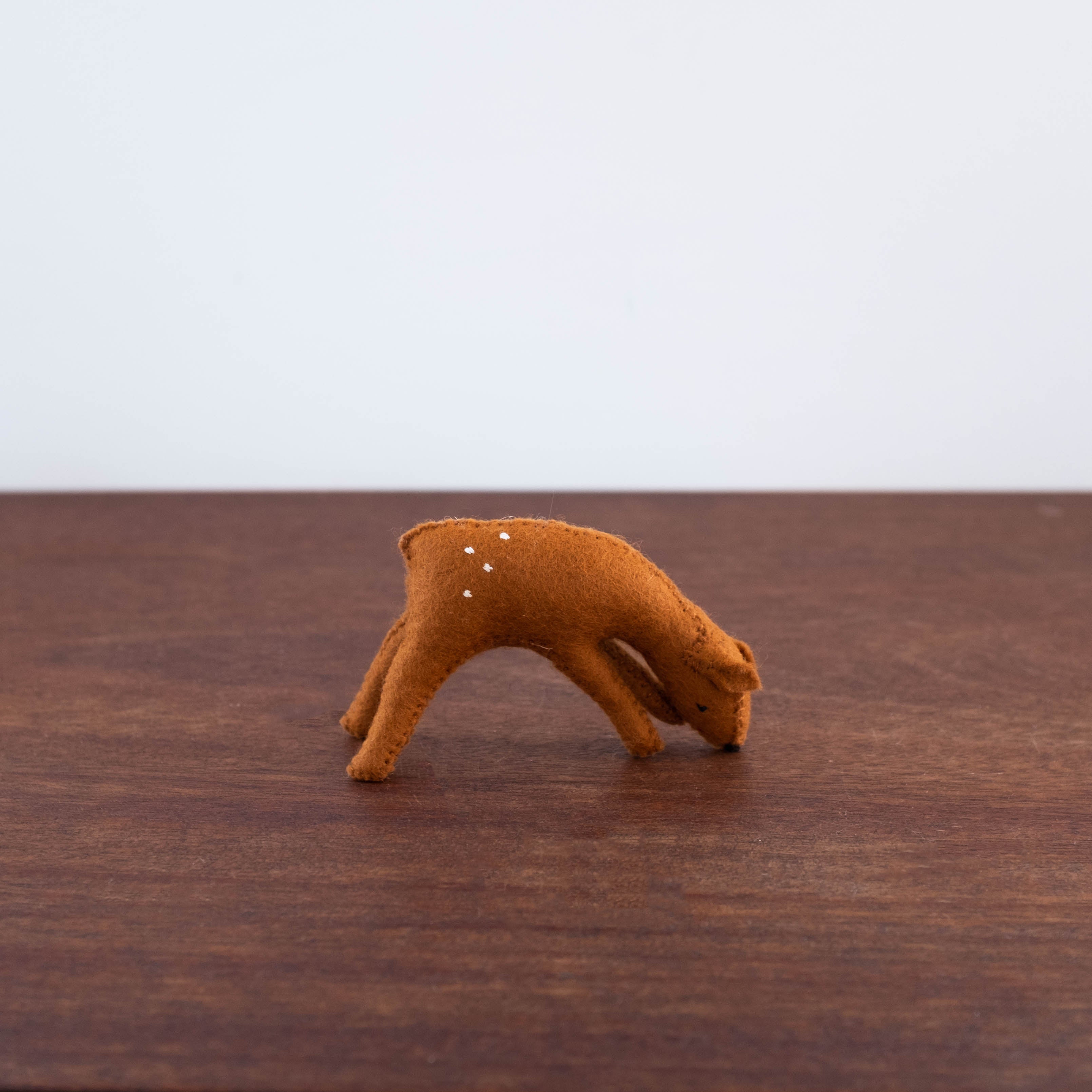 Felt Animals: Doe Eating