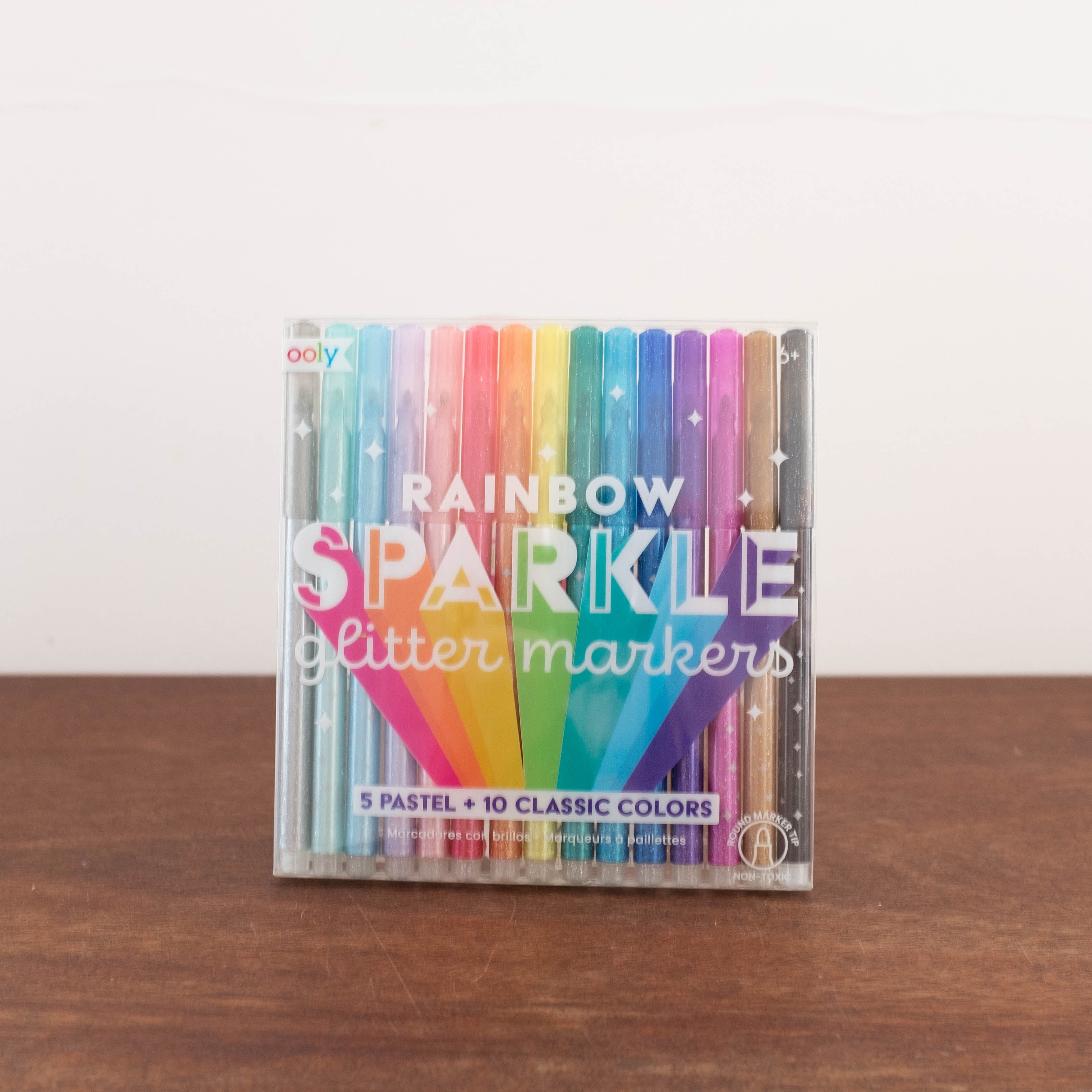 Rainbow Sparkle Glitter Markers
