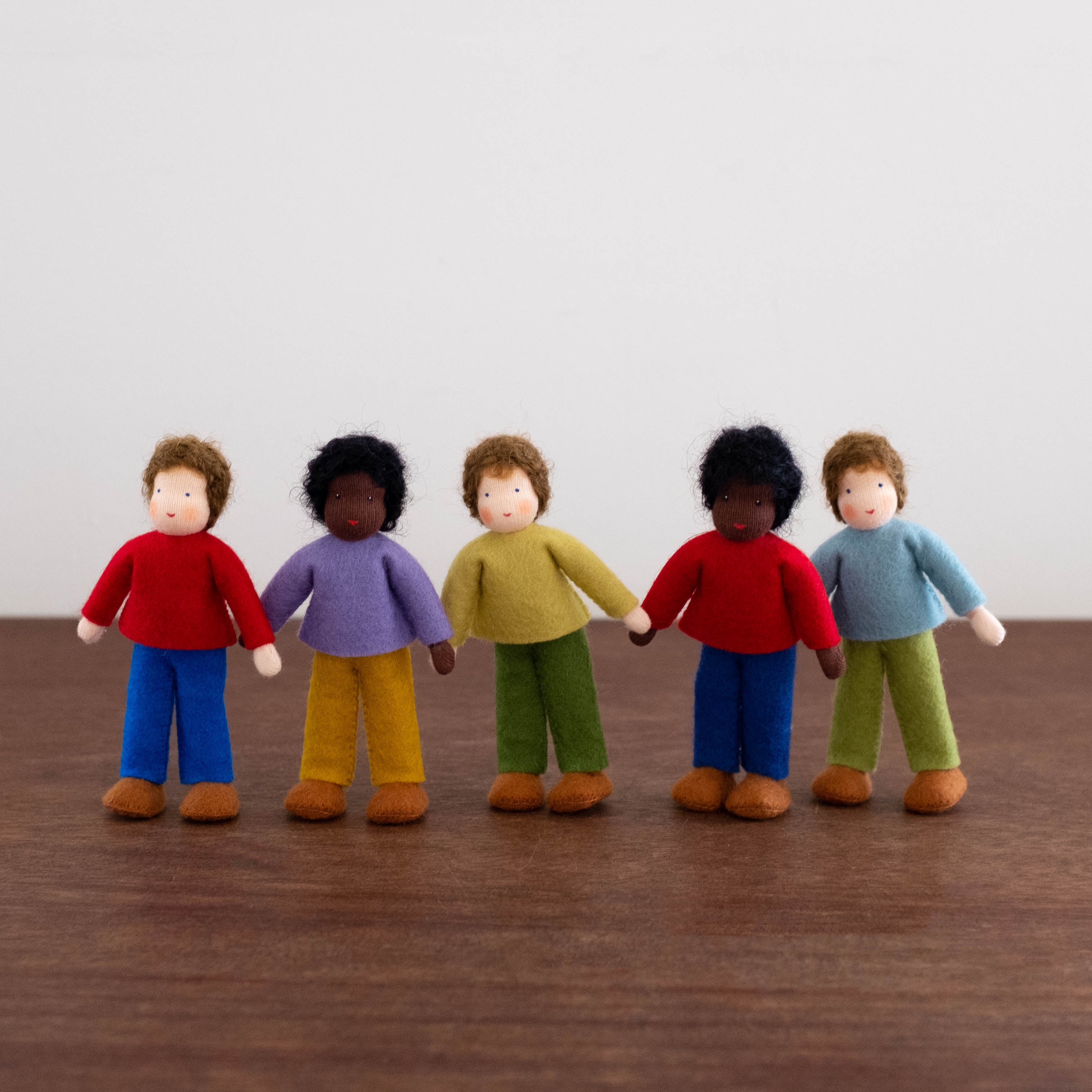 Wool Felt: Older Brother Doll House Dolls