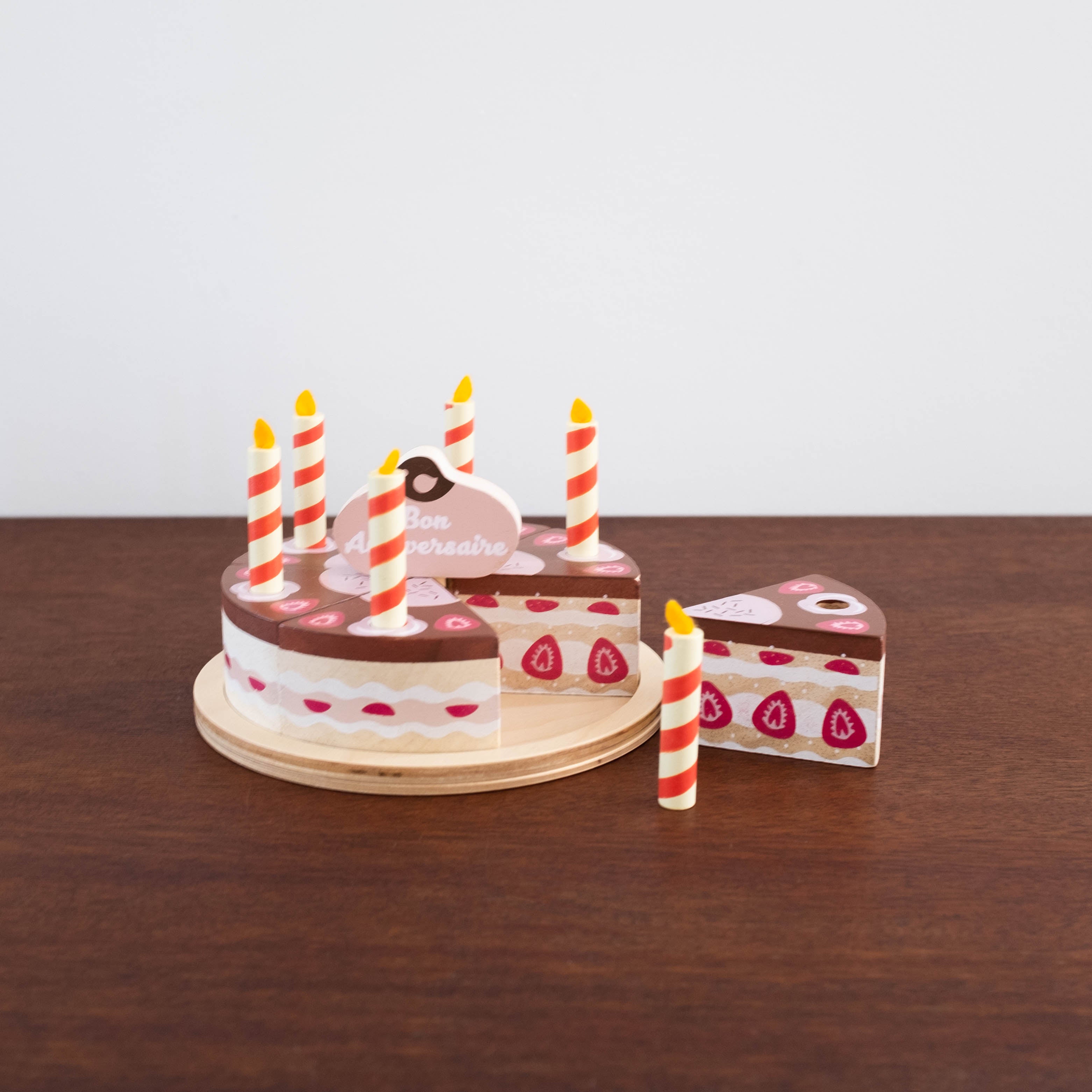 Chocolate Wooden Birthday Cake