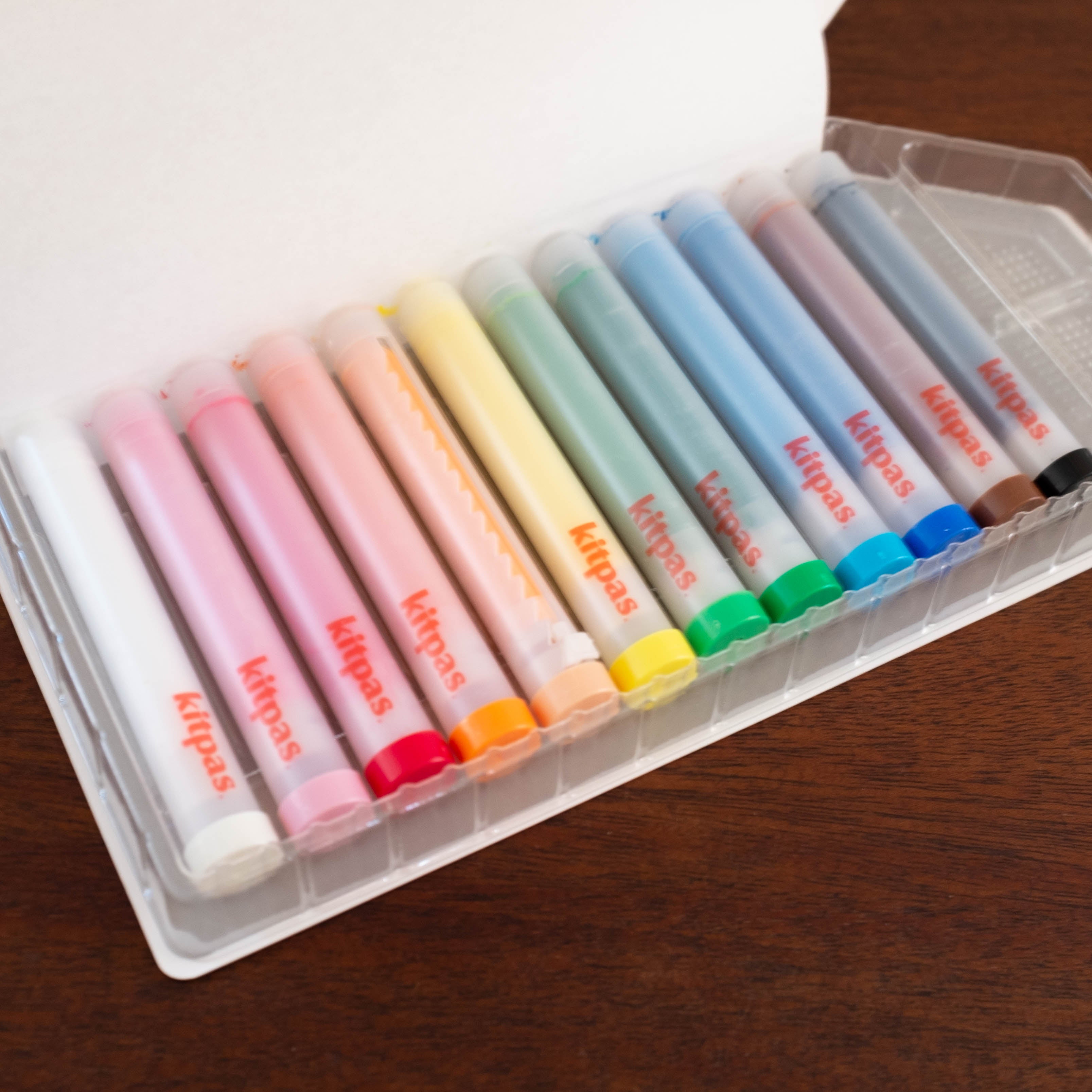 NEW Japanese Kitpas Crayon Set- Regular with Holders