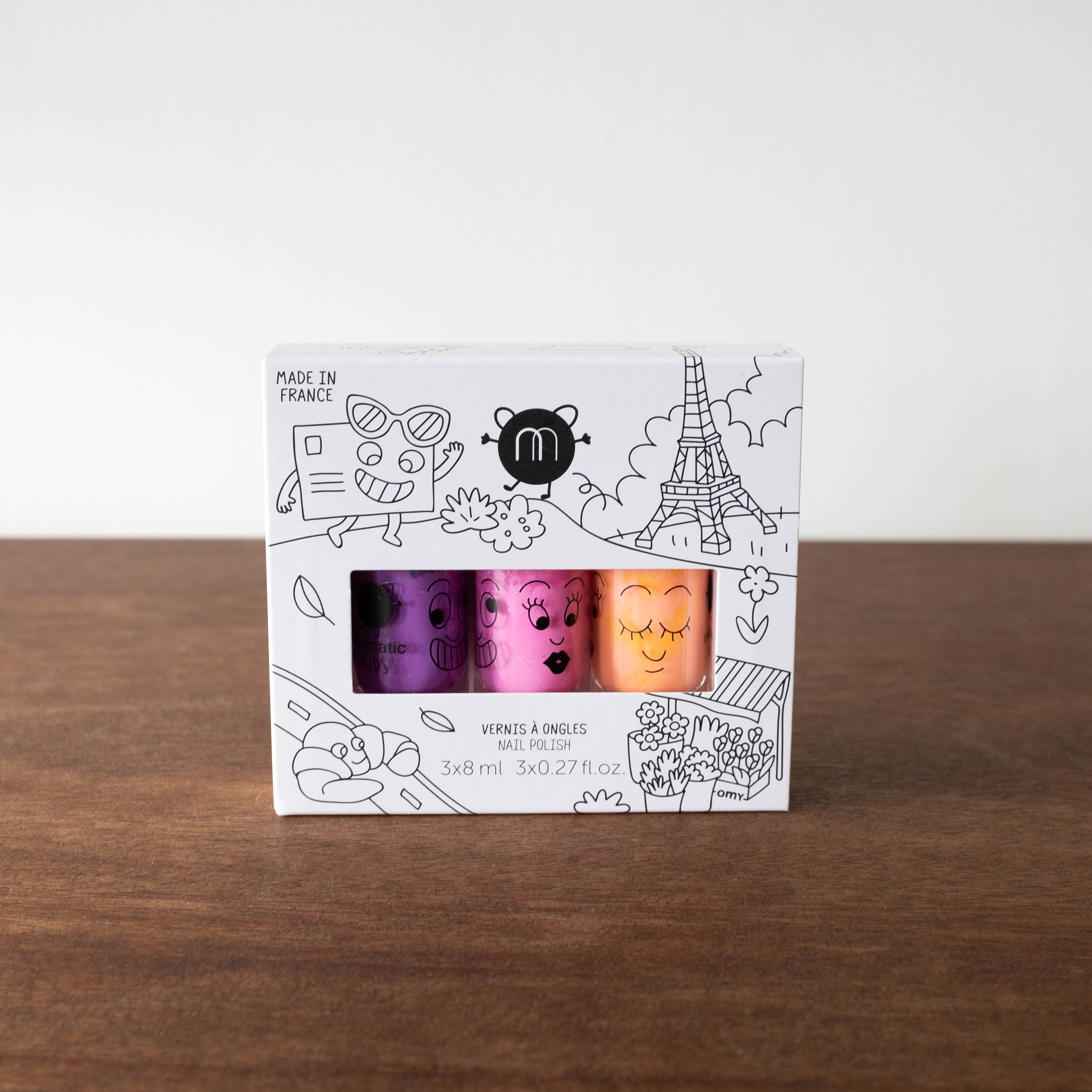 NEW Nailmatic Kids Nail Polish Set of 3- Neon Paris