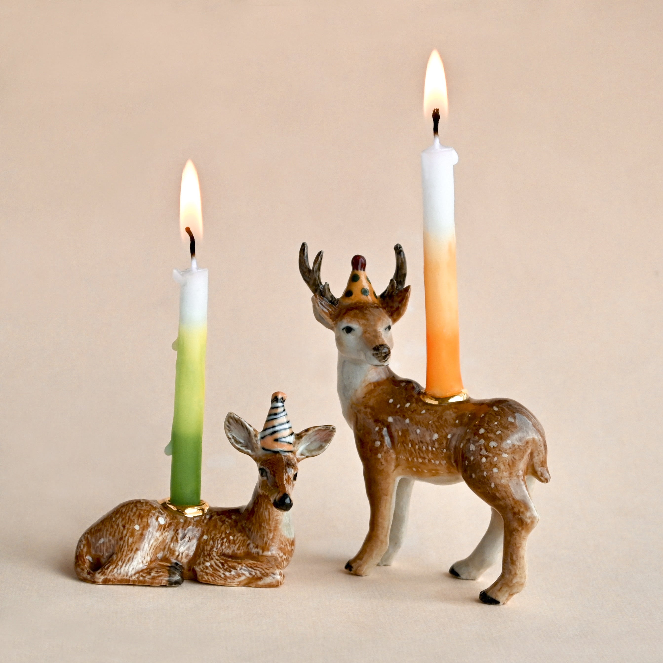 Limited Ceramic Party Animals Candle Holder- Stag Deer