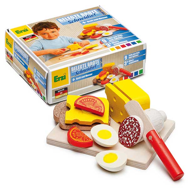 NEW Wooden Sandwich Cut Up Toy Setg
