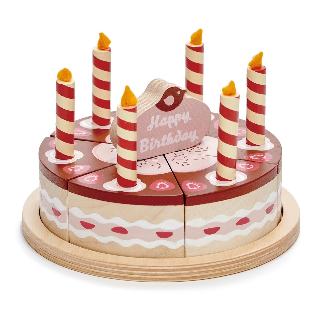 Chocolate Wooden Birthday Cake