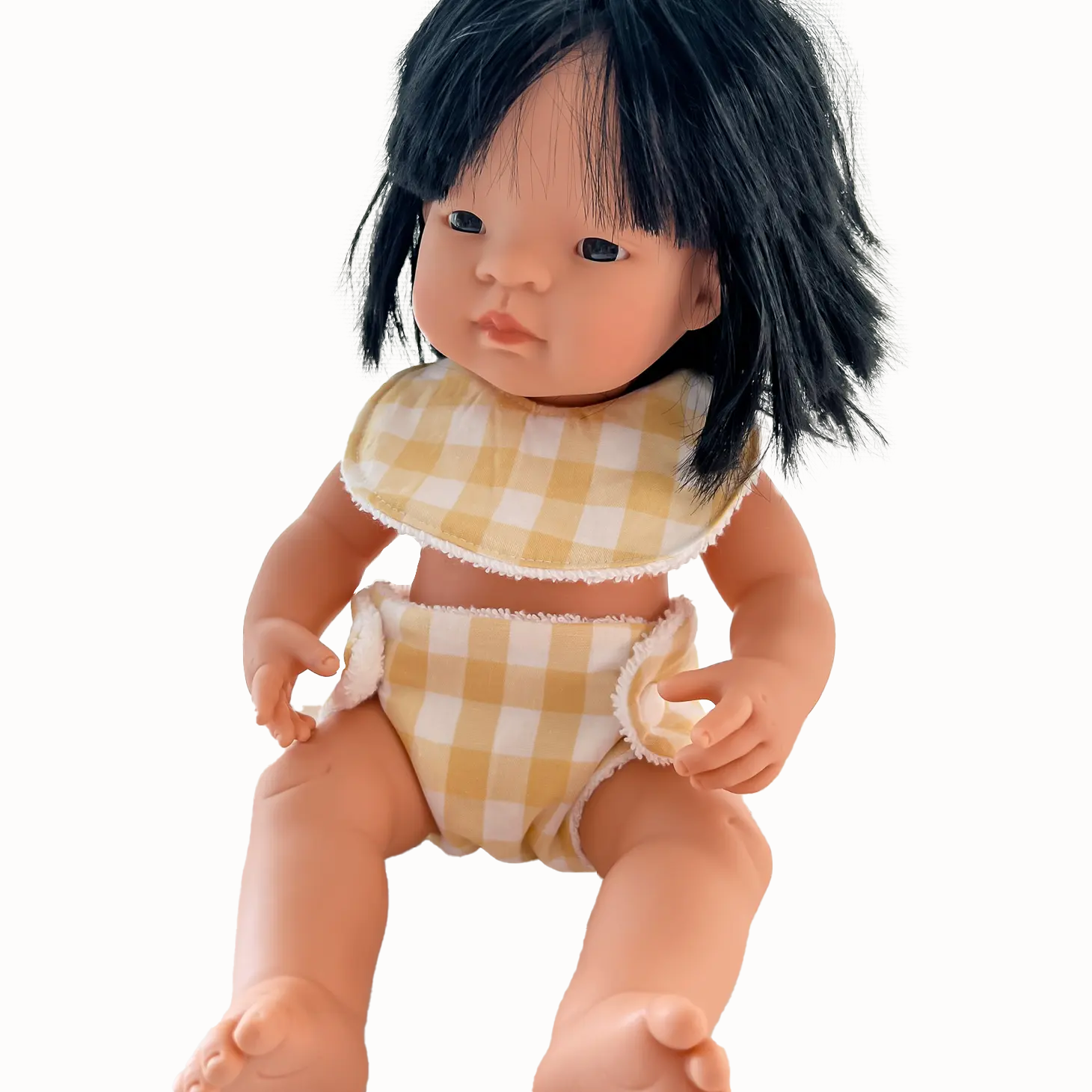 15" Baby Doll Clothing- Bib and Diaper Available in 5 Colors!