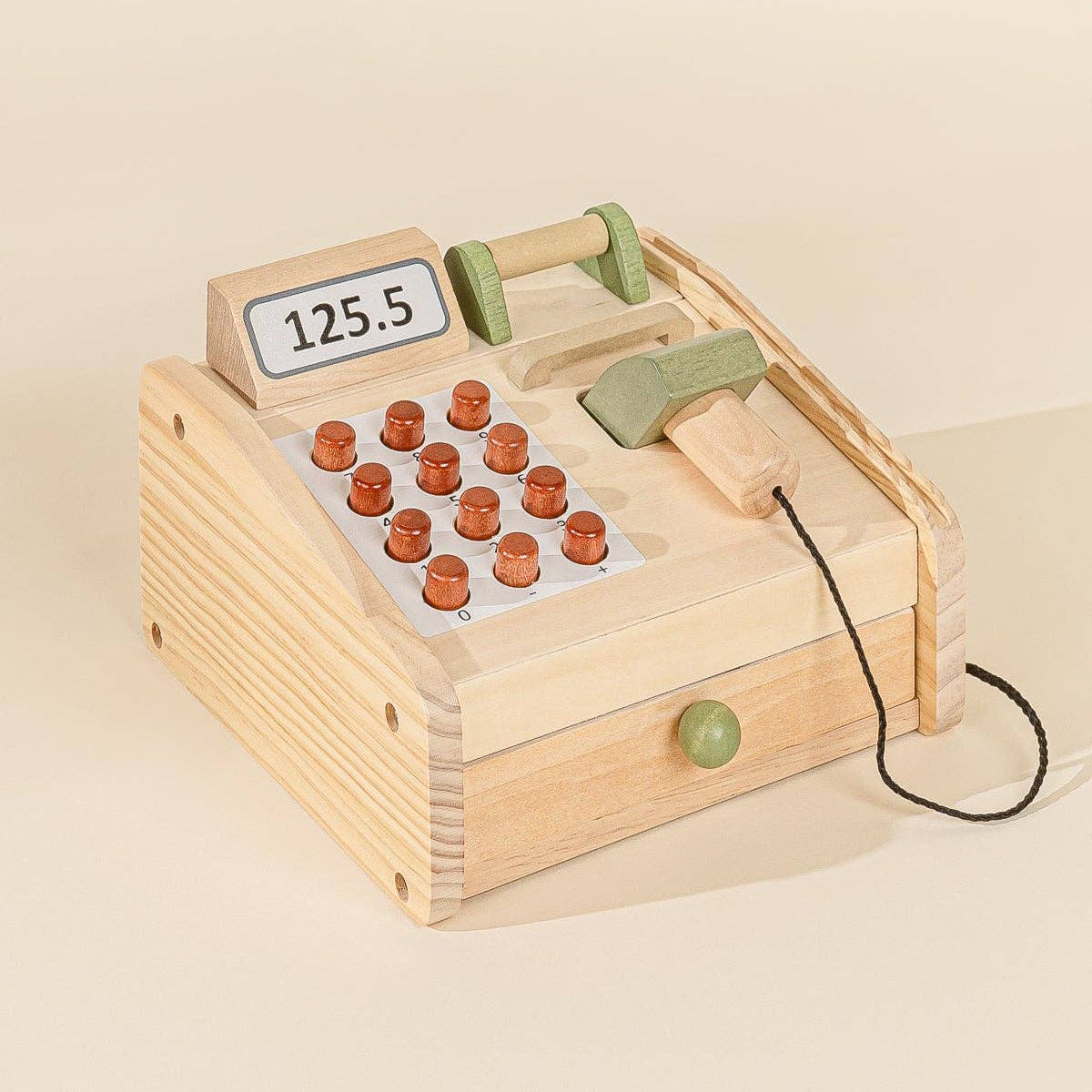 Wooden Pastel Cash Register