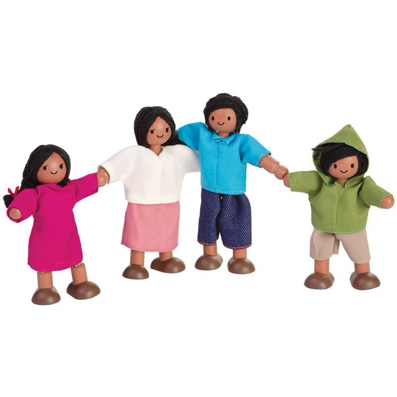 Wooden Doll Family Set- Hispanic